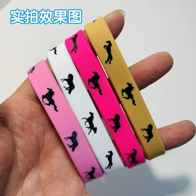 Horse Racing Silicone Bracelet for Derby Day Animal Lovers - Model: 842874518515 - 图片 4
