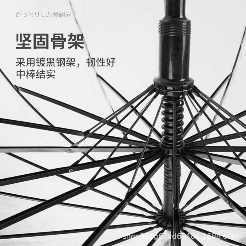 Transparent Umbrella for Advertising Custom Logo with Sketch Painting - Model: 738052867588 - 图片 2