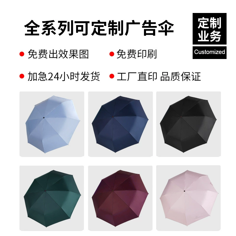 Fully Automatic Umbrella for Rain and Sun with Custom Logo for Business Gifts - Model: 668123075626 - 图片 2