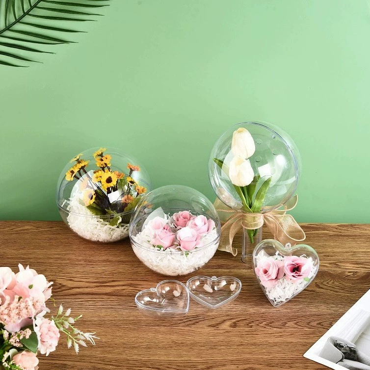 Clear Acrylic Hanging Ball for Preserved Flowers and Holiday Gift - Model: 818658191020 - 图片 2