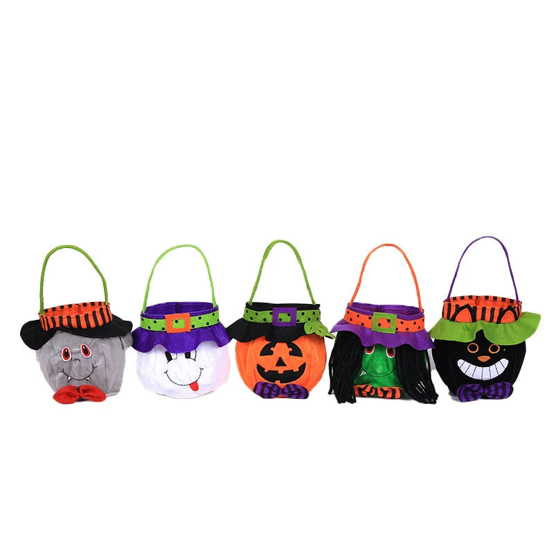 Halloween Candy Bag with Pumpkin Witch Design for Children's Trick-or-Treat - Model: 555574065918 - 图片 5