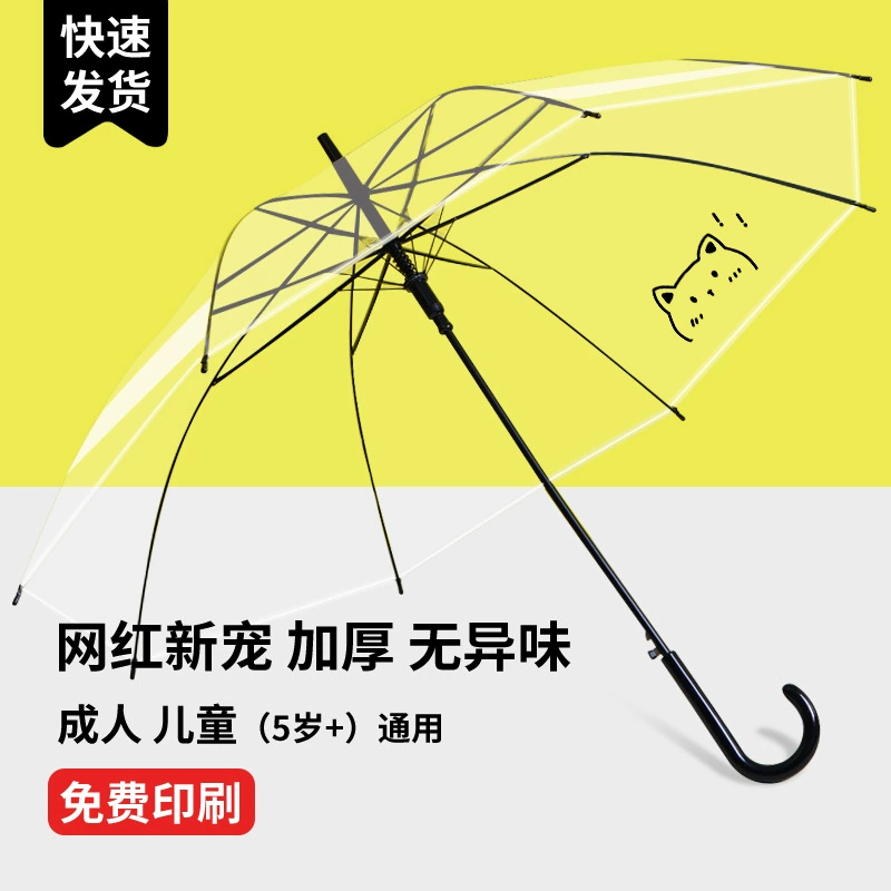Transparent Umbrella for Advertising Custom Logo with Sketch Painting - Model: 738052867588 - 图片 3