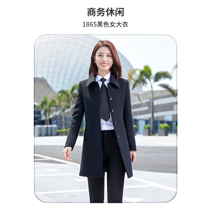 Winter Wool Coat for Hotel Front Desk Bank 4S Store Work Uniform - Model: 842864117009 - 图片 3
