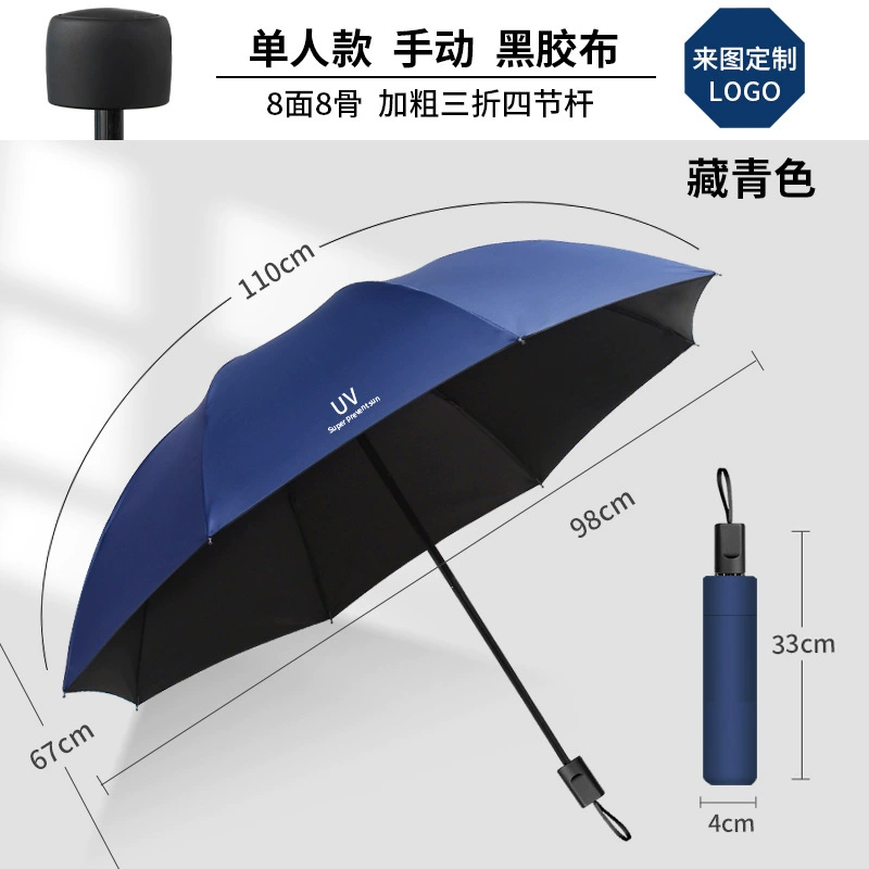 Automatic Umbrella for Rain and Sun with Black Coating - Model: 1050707306466 - 图片 7