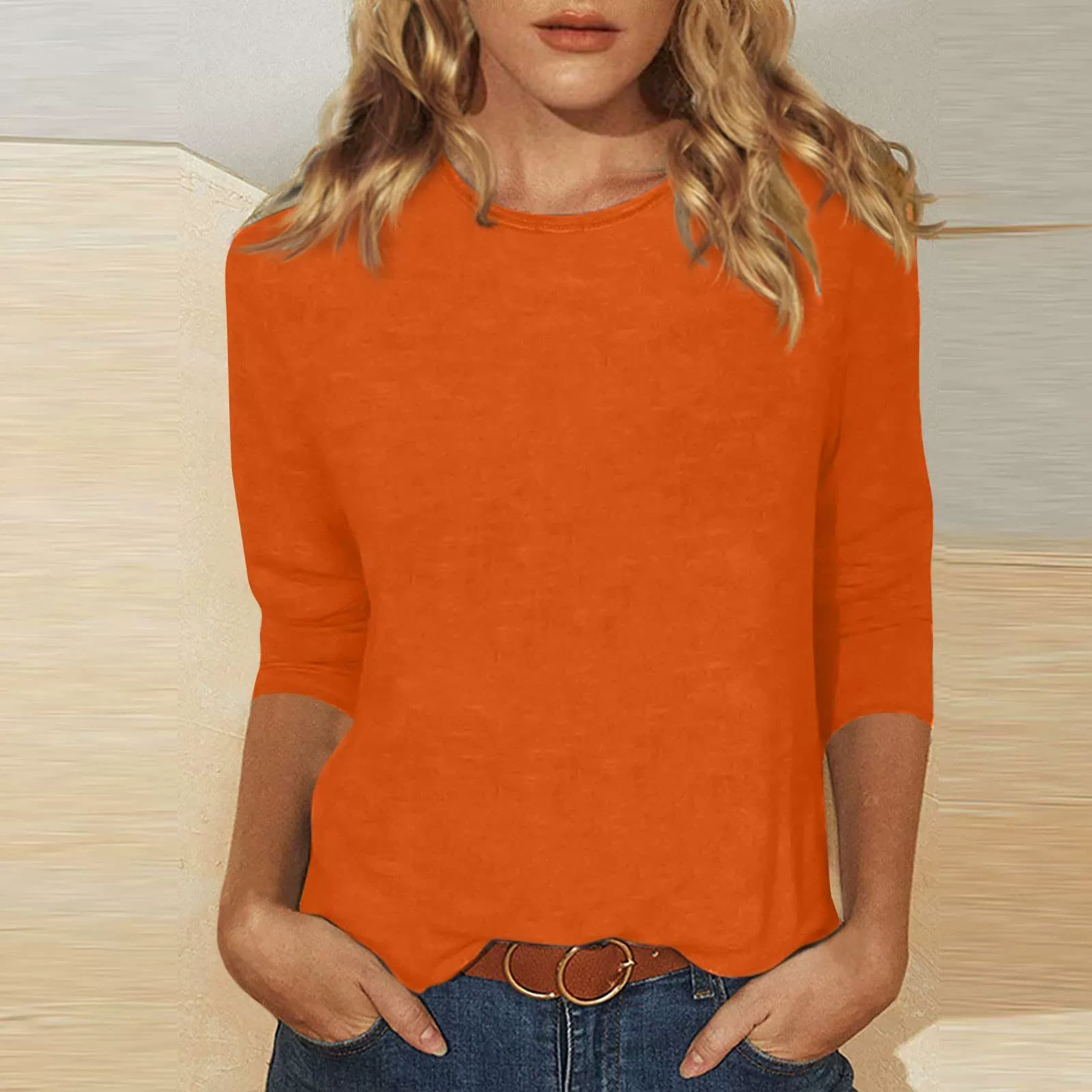 Casual Cotton T-Shirt for Daily Wear, Wrinkle-Free, Soft, Unisex - Model: 739897590078 - 图片 10