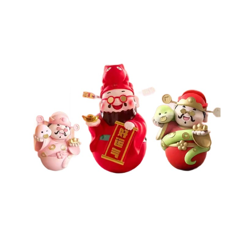 Fortune God Figurine for Office Desk Decor with Resin Mascot - Model: 988771300333 - 图片 5