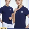 Polo Shirt for Work with Logo Embroidery Summer Slim Fit Cotton - Model: 696583313200