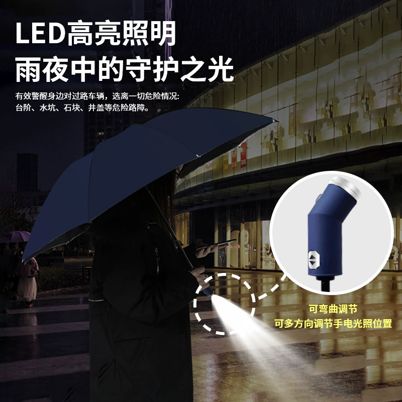Automatic Folding Umbrella for Business Gifts with Leather Case - Model: 670191751942 - 图片 2