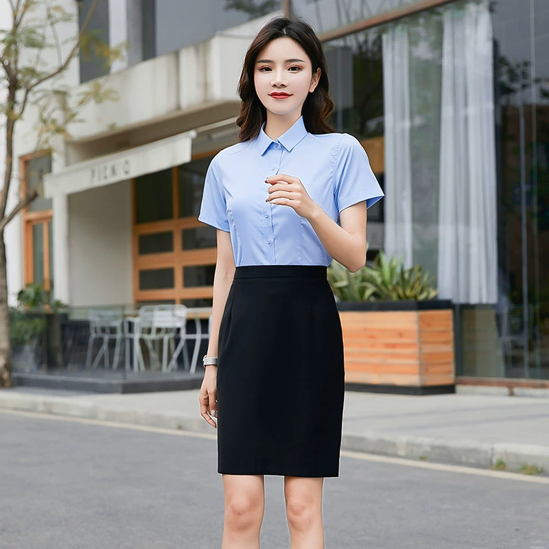 Slim Fit Pencil Skirt for Office Work with Slight Stretch and Hip-Hugging Design - Model: 722628045558