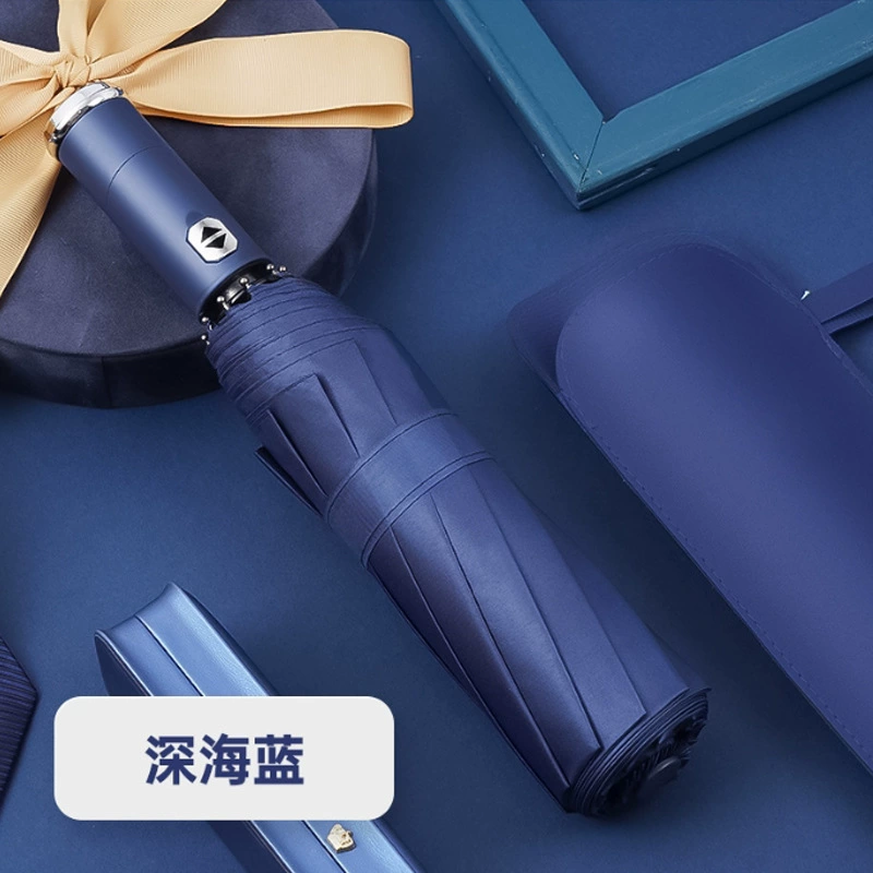 Automatic Folding Umbrella for Business Gifts with Leather Case - Model: 670191751942 - 图片 10