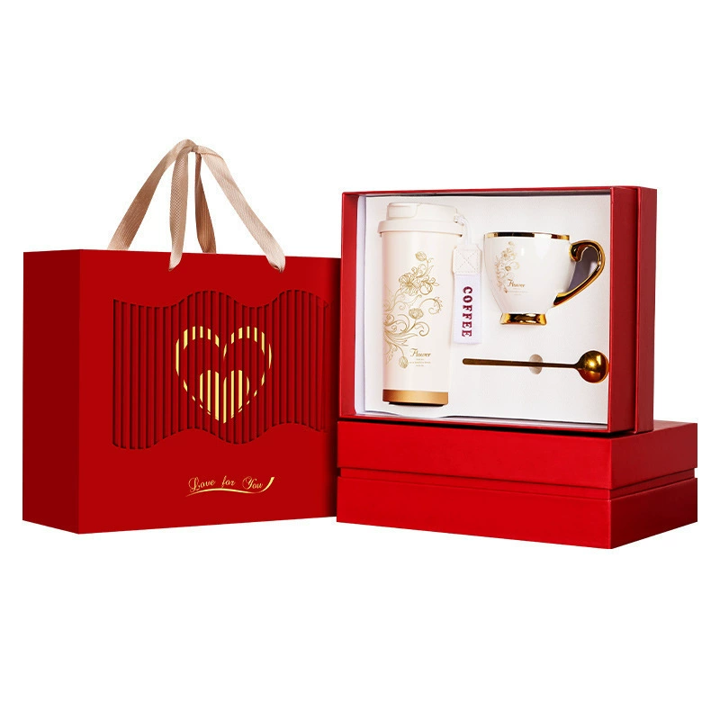 Lily of the Valley Coffee Cup Set for Business Gift with Gift Box - Model: 839805208318 - 图片 5