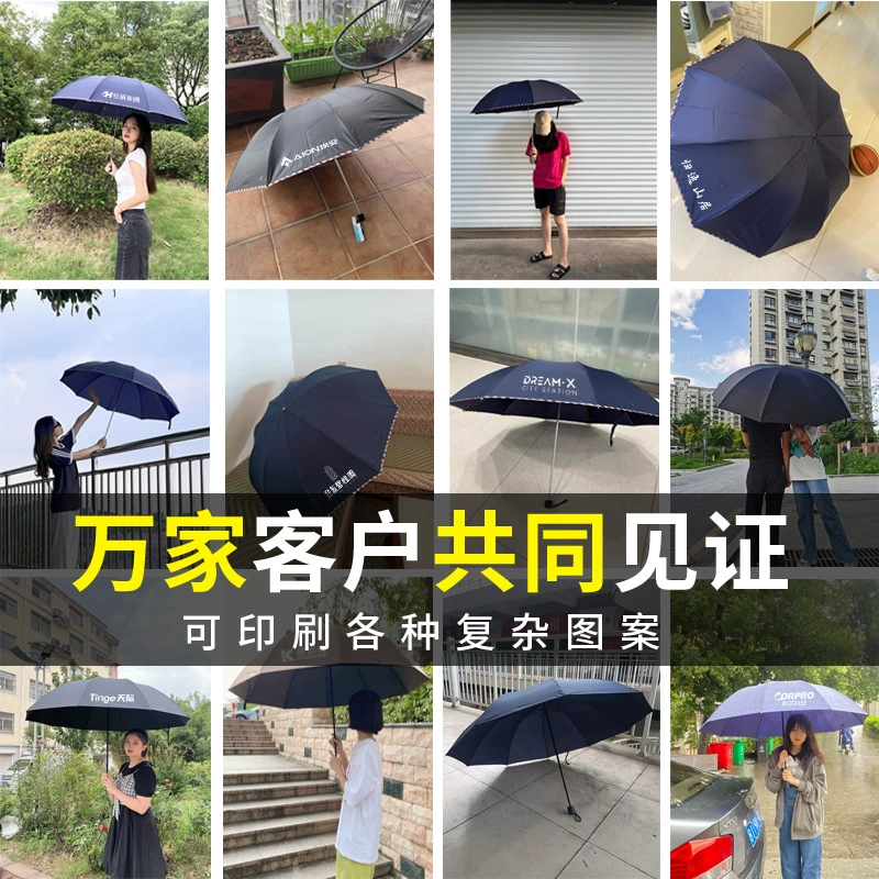 Rain and Sun Umbrella with Logo Printing for Business Gifts - Model: 743782532462 - 图片 4