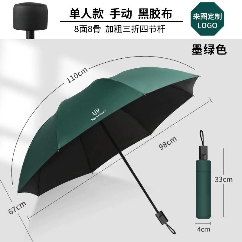 Automatic Umbrella for Rain and Sun with Black Coating - Model: 1050707306466 - 图片 9