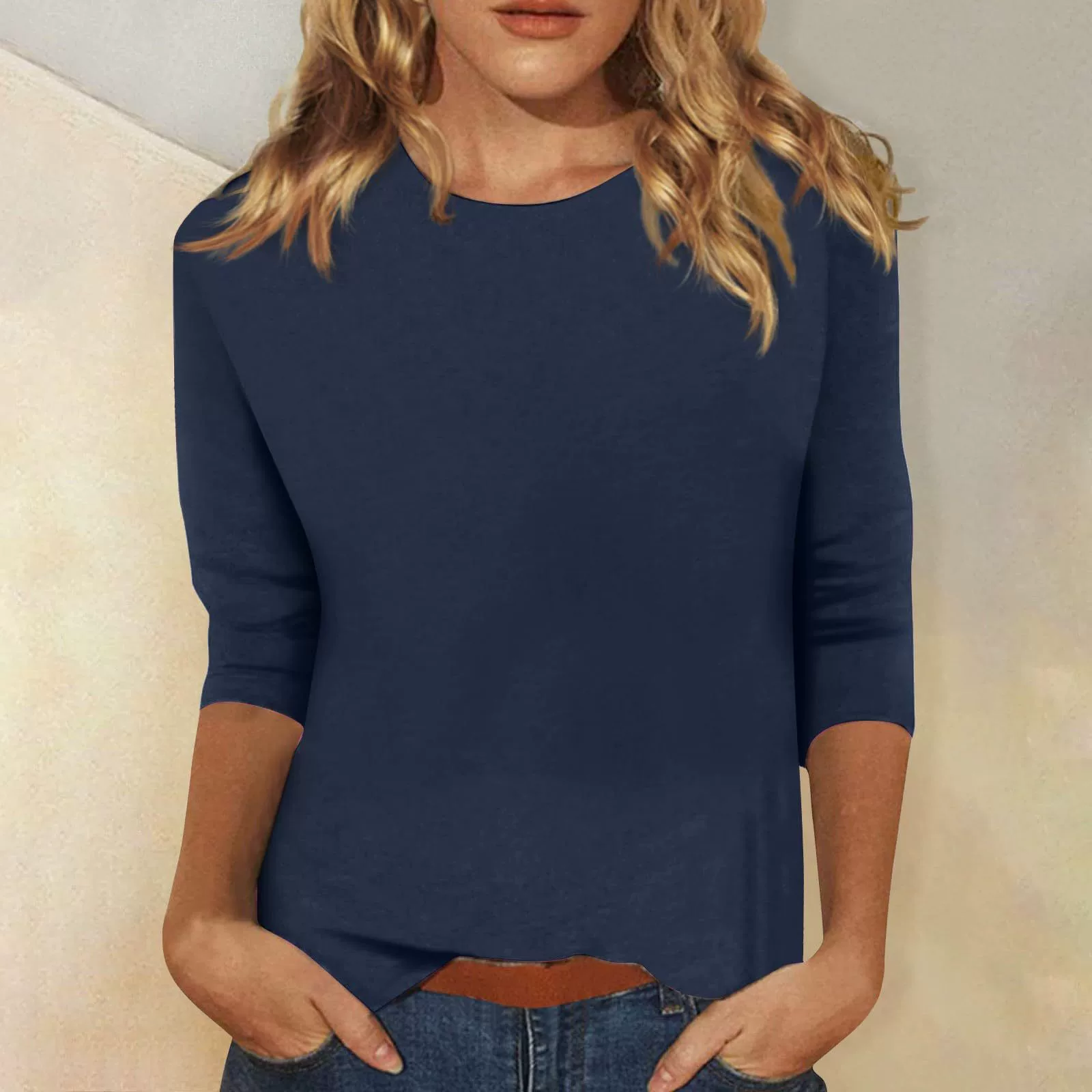Casual Cotton T-Shirt for Daily Wear, Wrinkle-Free, Soft, Unisex - Model: 739897590078 - 图片 8