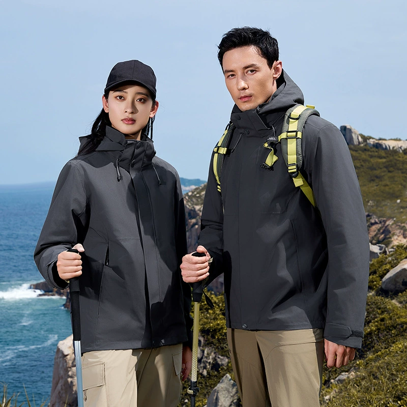 Outdoor Jacket for Hiking with Detachable Fleece Liner, Waterproof 5000mm - Model: 979133678700 - 图片 4