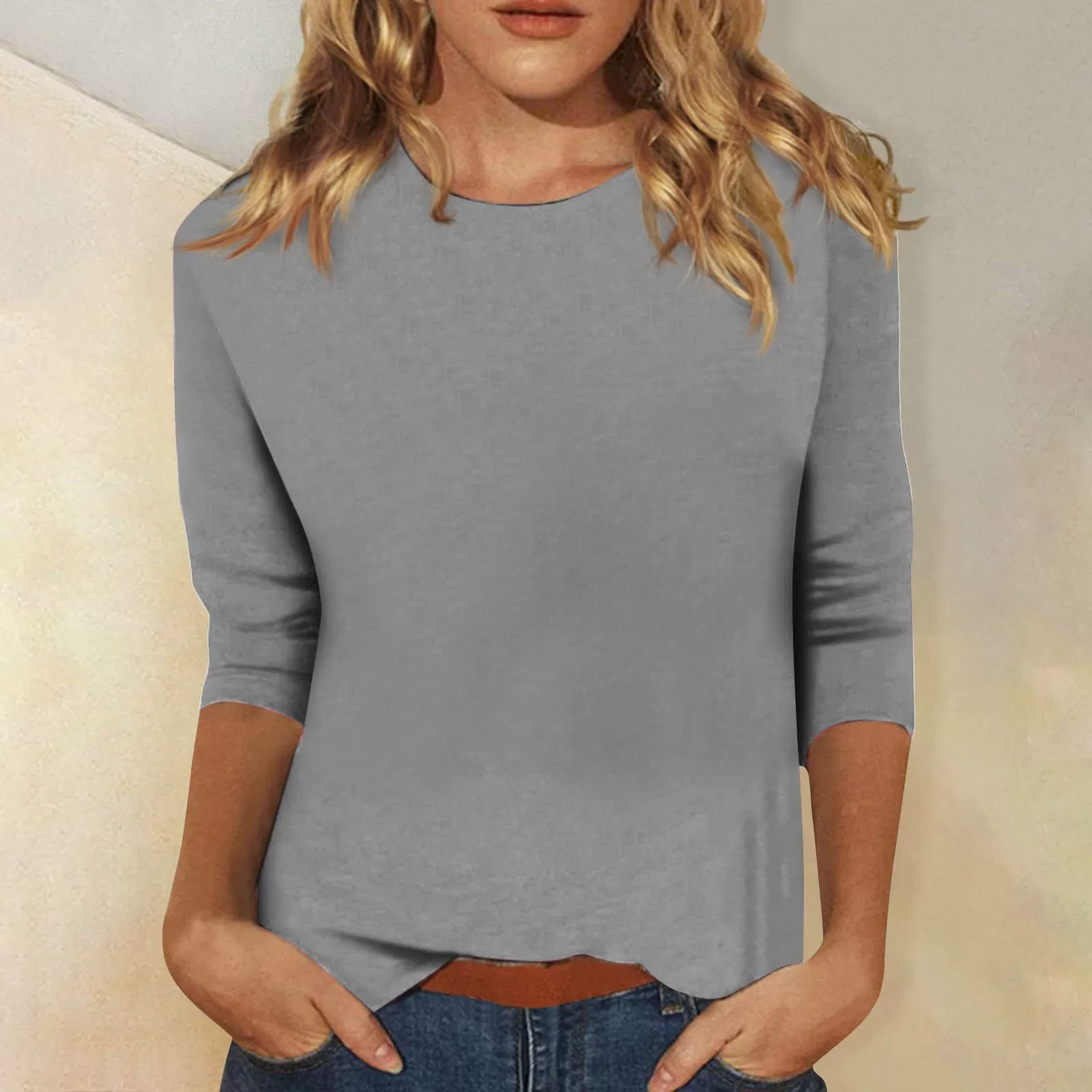 Casual Cotton T-Shirt for Daily Wear, Wrinkle-Free, Soft, Unisex - Model: 739897590078 - 图片 9