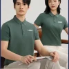 Custom Logo Polo Shirt for Team Workwear with Turn-Down Collar - Model: 698171116543