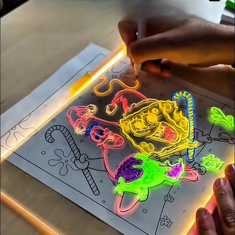 Rechargeable Glowing Drawing Board for Kids DIY Art and Tracing - Model: 934731903854 - 图片 4