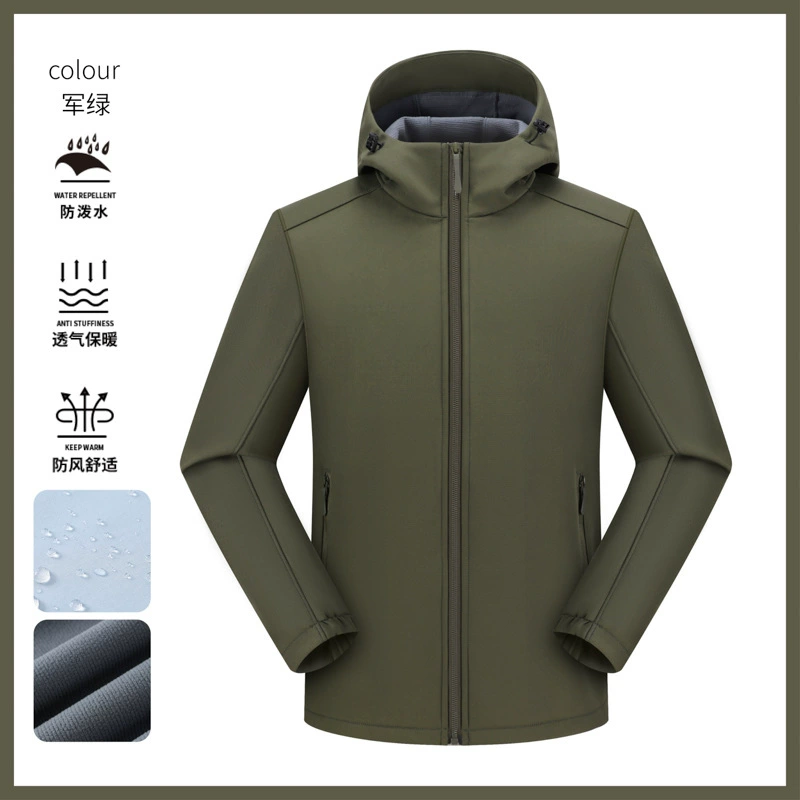 Custom Logo Soft Shell Jacket for Corporate Anniversary Autumn Winter Workwear - Model: 974566911162 - 图片 7
