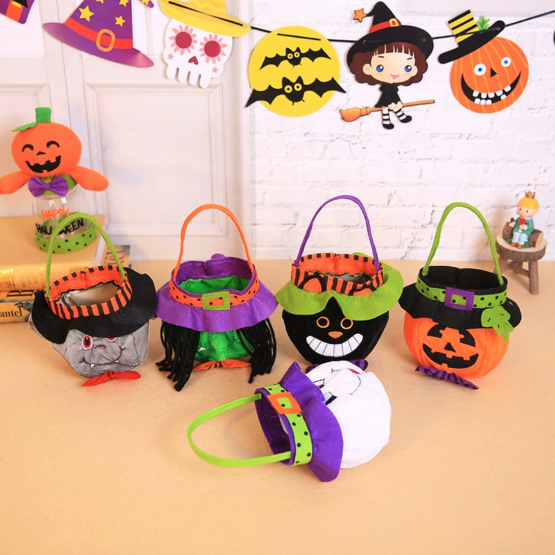 Halloween Candy Bag with Pumpkin Witch Design for Children's Trick-or-Treat - Model: 555574065918 - 图片 2