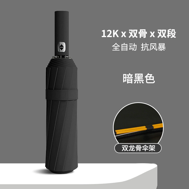 Automatic Folding Umbrella for Rain and Sun Protection with 24 Ribs - Model: 708656477070 - 图片 6