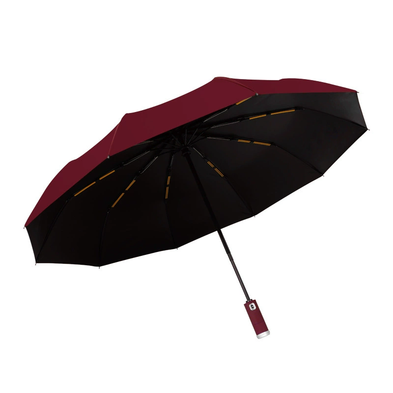 Automatic Folding Umbrella for Business Gifts with Leather Case - Model: 670191751942 - 图片 5