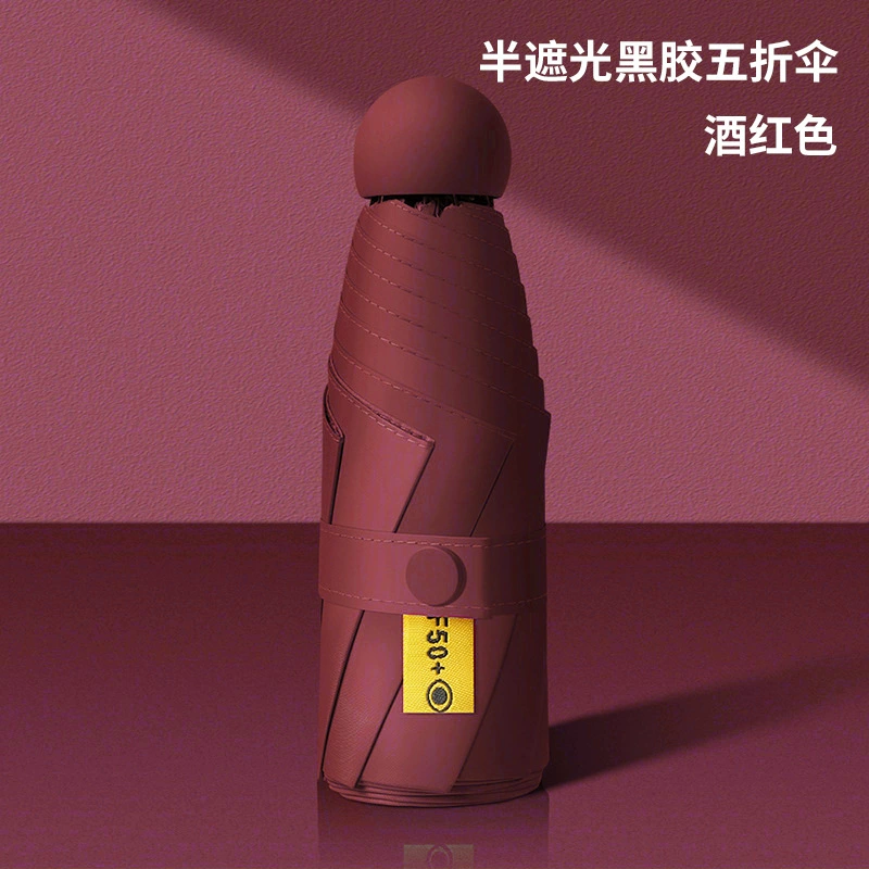 Compact Travel Umbrella for Rain and Sun with Card Holder - Model: 706447381724 - 图片 8