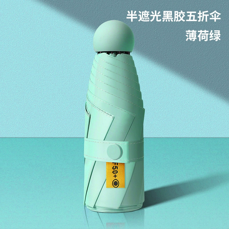 Compact Travel Umbrella for Rain and Sun with Card Holder - Model: 706447381724 - 图片 7