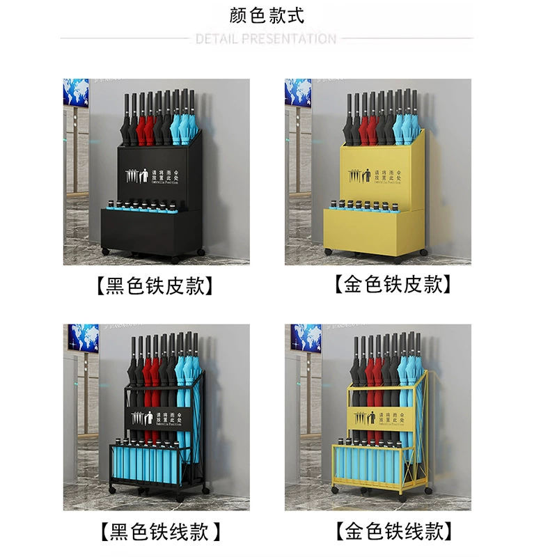 Umbrella Stand for Advertising with Logo Printing, Holds 8-20 Long Umbrellas - Model: 777989699656 - 图片 2