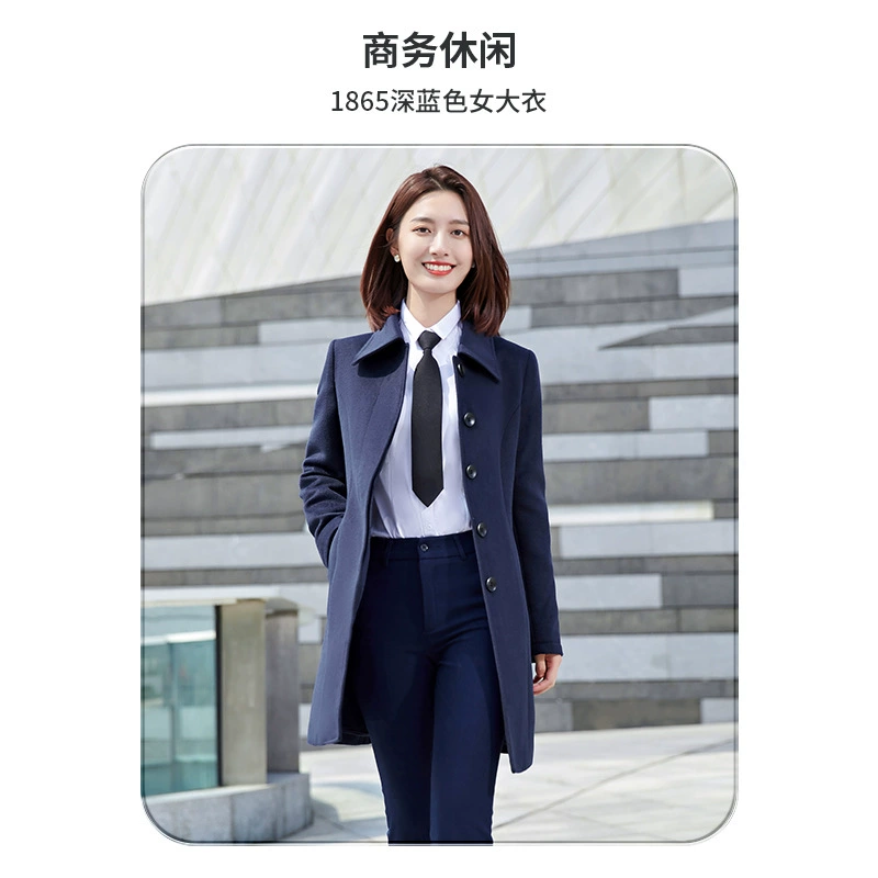 Winter Wool Coat for Hotel Front Desk Bank 4S Store Work Uniform - Model: 842864117009 - 图片 8