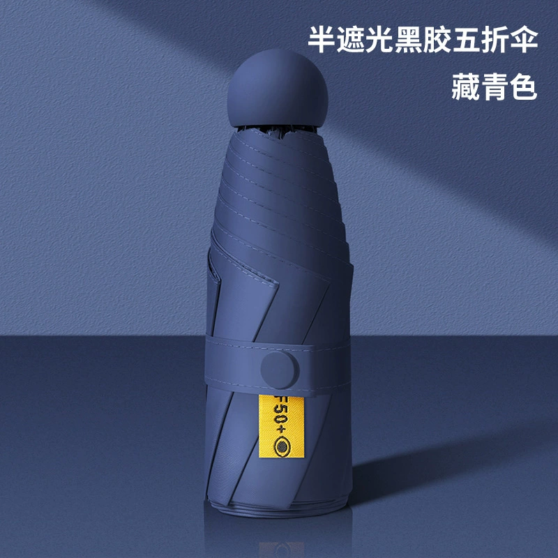 Compact Travel Umbrella for Rain and Sun with Card Holder - Model: 706447381724 - 图片 9