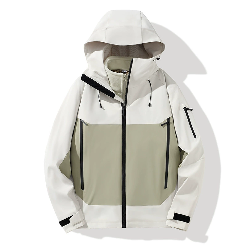 Hooded Outdoor Jacket for Hiking Trekking Travel with Custom Logo Workwear - Model: 981912555644 - 图片 9