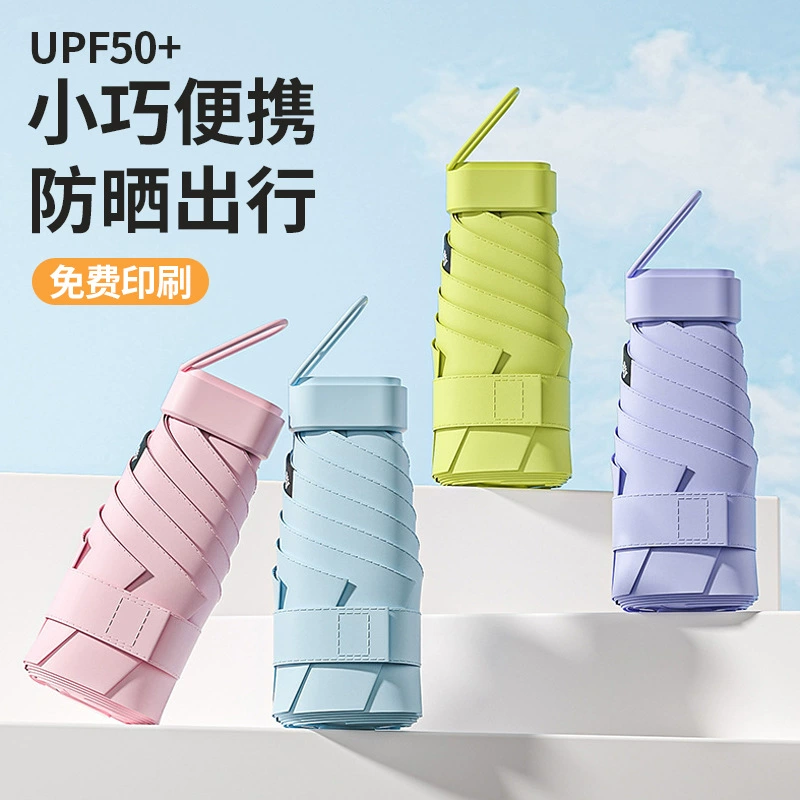 Pocket-Size Umbrella for Travel with UV Protection and Card Holder - Model: 934879097731