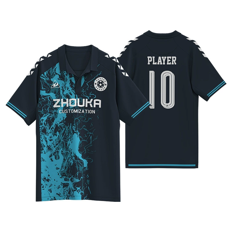 Men's Sports Polo for Ball Sports with Quick-Dry Sublimation Print - Model: 713143963301 - 图片 8