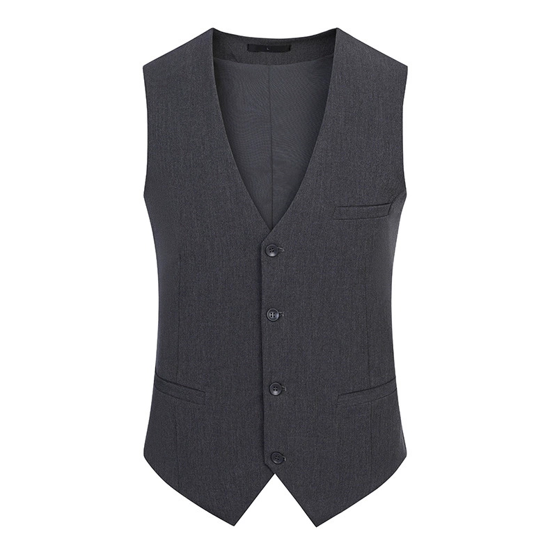 Stretch Melange Vest for Work Formal Bank Hotel Uniform - Model: 736430717552 - 图片 3