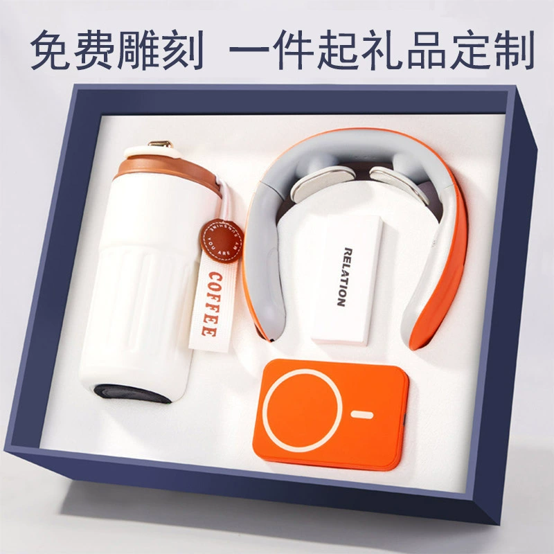 Corporate Business Gift Set for Employees and Clients with Coffee Cup, Power Bank, Umbrella - Model: 897804739876 - 图片 3