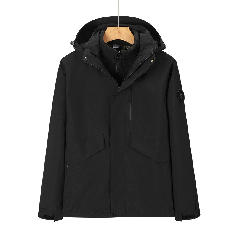 Custom Logo Workwear Jacket for Outdoor Team Winter, Detachable Hood, Fleece Lining - Model: 983700580678 - 图片 7