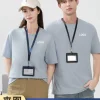 Custom Logo T-Shirt for Work Team Uniforms with Embroidery - Model: 1030818403835