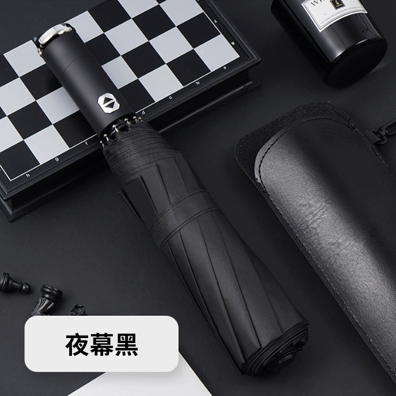 Automatic Folding Umbrella for Business Gifts with Leather Case - Model: 670191751942 - 图片 7