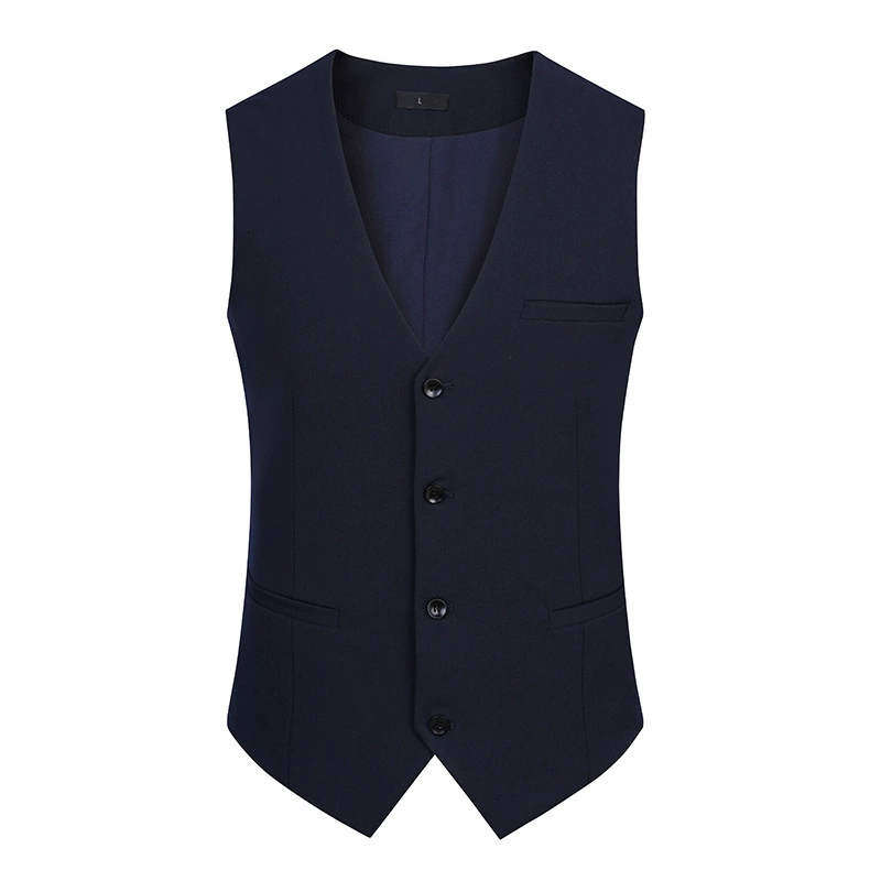 Stretch Melange Vest for Work Formal Bank Hotel Uniform - Model: 736430717552 - 图片 5